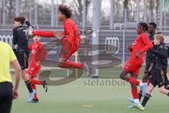 U 14 (C-Jun.) Förderliga BuLi/NLZ -  Saison 2021/2022 - FC Ingolstadt 04 - FC Bayern München - Faris Hapi rot FCI - Foto: Meyer Jürgen