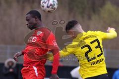 Bayernliga Süd - Saison 2022/2023 - FC Ingolstadt 04 - SV Kirchanschöring - Mussa Fofanah (Nr.7 - FCI II) - Huber Elias gelb Kirchanschöring - Foto: Meyer Jürgen