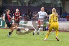 2. Bundesliga Frauen - Saison 2024/25 - FC Ingolstadt 04 Frauen - FSV Gütersloh - Pija Reininger (Nr.21 - FCI Frauen) - Krumme Janne Torwart Gütersloh - Foto: Meyer Jürgen