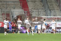 3. Liga; FC Ingolstadt 04 - SC Freiburg II; Tor Jubel Treffer Freiburg Stark Julian (11 SCF) Fahrner Philip (23 SCF) Bichsel Joel (25 SCF) Müller Serge (13 SCF)