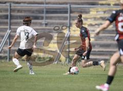 2. Bundesliga Frauen - Saison 2026/27  - FC Ingolstadt 04 Frauen - 1.FCC Turbine Potsdam - Emma Kusch (Nr.9 - FCI Frauen) - Kubo Mariko weiss Potsdam - Foto: Meyer Jürgen