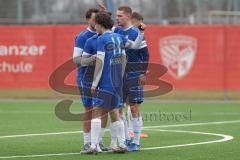 AUDI - Schanzer Amateur Cup - Halbfinale 1 - Saison 2024/25 - FC Mindelstetten - SV Menning - Der 0:1 Führungstreffer durch Noah Kamenjasevic blau Menning - jubel  - Foto: Meyer Jürgen