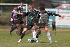 Bezirksliga - Saison 2025/26- TSV Gaimersheim - TSV Ober./Unterh.stadt - Quendrim Hoti (Nr.4 - TSV Gaimersheim) - Alem Husejnovic grau Ober/. Unterh.stadt - Foto: Meyer Jürgen