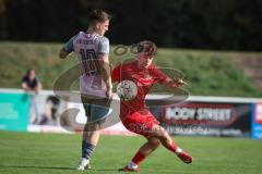 Kreisliga - Saison 2026/27 - SV Zuchering - VFB Eichstätt II - Simon Böhringer rot Zuchering - Alexander Meier rosa Eichstätt II  - Foto: Meyer Jürgen
