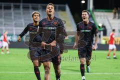 3. Liga; TSV Havelse - FC Ingolstadt 04; Tor Jubel Treffer 2:3 Führung Marcel Costly (22, FCI)Yann Sturm (7, FCI) Jonas Scholz (15, FCI)