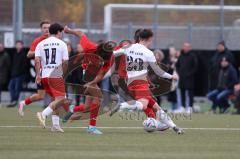 2023_10_28 - Bayernliga Nord - Saison 2023/24 - FC Ingolstadt 04 II - ASV Cham - Leandro Joaquin Kreit Casale rot FCI - Simon Haimerl weiss Cham - Foto: Meyer Jürgen