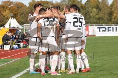 3. Liga; VfB Oldenburg - FC Ingolstadt 04; Tor Jubel Treffer Pascal Testroet (37, FCI) 0:1 Marcel Costly (22, FCI) Arian Llugiqi (25, FCI) Rico Preißinger (6, FCI) Calvin Brackelmann (17, FCI)