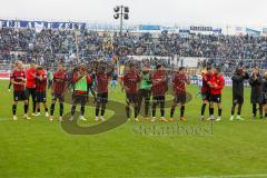 3.Liga - Saison 2022/2023 - TSV 1860 München - FC Ingolstadt 04 -  Das Spiel ist aus - Jubel  - Die Mannschaft bedankt sich bei den Fans - Foto: Meyer Jürgen