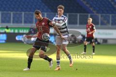 2023_11_11 - 3. Liga - Saison 2023/24 - MSV Duisburg - FC Ingolstadt 04 - Lukas Fröde (Nr.34 - FCI) - Jonas Michelbrink (Nr.16 - MSV Duisburg) - Foto: Meyer Jürgen