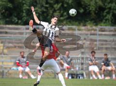 *Bayernliga Nord - Saison 2026/27 - FC Ingolstadt 04 II - FSV Stadeln - Ioannis Petkos (Nr.18 - FCI II) - Leon Liefert rot Stadeln - Foto: Meyer Jürgen