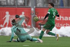 AUDI - Schanzer Amateurcup - Finale -  2026  - SV Hundszell - SV Denkendorf - Gabriel Hägel TW Hundszell - Marius Heß grün Denkendorf - Foto: Meyer Jürgen