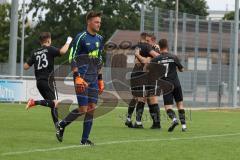 Kreisliga - Saison 2022/2023 - TSV Gaimersheim - SV Hundszell -  0:1 Führungstreffer durch Marcel Posselt Hundszell - Jubel - Sebastian Hirschbeck Torwart Gaimersheim  - Foto: Meyer Jürgen