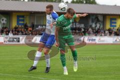 Bezirksliga - Saison 2023/2024 - TSV Gaimersheim - TSV Rohrbach  - Nicolae von Swiontek Brezinski (Nr.17 - Gaimersheim) grün - Leon Hagen weiss Rohrbach - Foto: Meyer Jürgen