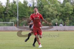 Kreisliga - Saison 2025/26- TSV Ingolstadt Nord - Türk SV Ingolstadt - Umut Yürükal rot Türkisch - Hakan Tural schwarz Ing Nord - Foto: Meyer Jürgen