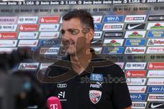 3.Liga - Saison 2023/2024 - SC Freiburg II - FC Ingolstadt 04 - Cheftrainer Michael Köllner (FCI) - im Interview mit Magenta Sport - Foto: Meyer Jürgen