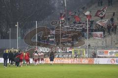3. Liga - Saison 2025/26 - Waldhof Mannheim  -  FC Ingolstadt 04 -   Die Mannschaft bedankt sich bei den Fans - -  - XXXXX - Foto: Meyer Jürgen