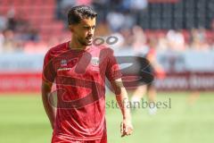 3. Liga; FC Ingolstadt 04 - FC Hansa Rostock; vor dem Spiel Fredrik Carlsen (8, FCI)