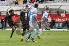 Toto Pokal - TSV 1860 München - FC Ingolstadt 04 - Francisco Da Silva Caiuby (13, FCI) Schuß zum Tor, Fatih Kaya (9, FCI) Salger Stephan (6, 1860) Lang Niklas (3, 1860)