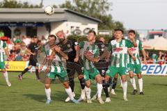 Toto Pokal - Saison 2022/2023 - SV Schalding-Heining - FC Ingolstadt 04 - Nico Antonitsch (Nr.5 - FCI) - Jonas Rossdorfer (Nr.18 - SV Schalding-Heining) - Foto: Meyer Jürgen