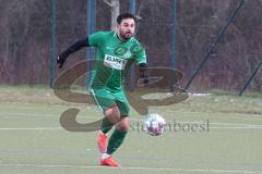 Freundschaftsspiel - Türk SV Ingolstadt - SV Manching - Saison 2023/23 - Abdel Abou-Khalil grün Manching - Foto: Meyer Jürgen