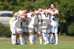 Bezirksliga - Saison 2023/2024 - TSV Gaimersheim - BC Attaching  - Die Mannschaft bildet einen Kreis vor dem Spiel - Foto: Meyer Jürgen