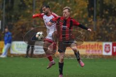 Kreisklasse - Saison 2025/26- Türk SV Ingolstadt - SC Steinberg-  - Cian Röttger rot Steinberg  - Umut Yürükal weiss Türkisch  - Foto: Meyer Jürgen