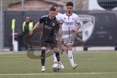 Bayernliga Nord - Saison 2024/25 - FC Ingolstadt 04 II - TSV Kornburg - Davide Sekulovic (Nr.7 - FCI U21) - Dietrich Danielo schwarz Kornbuch - Foto: Meyer Jürgen