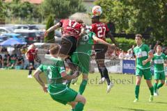 Vorbereitungsspiel - Testspiel - FC Ingolstadt 04 - VFB Eichstätt  - Doumbouya Moussa (#27 FCI) - Brackelmann Calvin-Marc (#17 FCI) - Foto: Jürgen Meyer