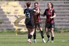 2. Bundesliga Frauen - Saison 2025/26 - FC Ingolstadt 04 Frauen - Borussia Mönchengladbach -  Der 1:0 Führungstreffer durch - Annika Kömm (Nr.25 - FC Ingolstadt Frauen I) - jubel  - XXXXX - Foto: Meyer Jürgen
