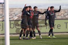 3. Liga - Saison 2025/26 - Hansa Rostock - FC Ingolstadt 04  - Der0:1Treffer durch Marcel Costly (Nr.22 - FCI) - jubel-  -- Foto: Meyer Jürgen