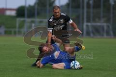 Bezirksliga - Saison 2025/26- TSV Gaimersheim - ASV Dachau - Nicolae Nechita (Nr.19 - TSV Gaimersheim) - Thomas Rieger blau Dachau - XXXXX - Foto: Meyer Jürgen