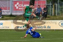 Bezirksliga Oberbayern Nord - SV Manching - SV Nord Lerchenau - Said Magomedov (#17 Manching) grün - Rössler Alexander blau Lerchenau - Foto: Jürgen Meyer