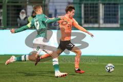 3. Liga; VfB Lübeck - FC Ingolstadt 04; Torchance Jeroen Krupa (33, FCI) Grupe Tommy ( VfB)  stört