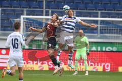 2023_11_11 - 3. Liga - Saison 2023/24 - MSV Duisburg - FC Ingolstadt 04 - Chinedu Ekene (Nr.19 - MSV Duisburg) - Simon  Lorenz (Nr.32 - FCI) - Foto: Meyer Jürgen