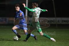Landesliga - Saison 2025/26 - SV Manching - FV Illertissen II - Fabian  Neumayer (Nr.9 - SV Manching) - Sönmez Eray blau Illertissen  - Foto: Meyer Jürgen