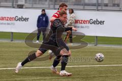 Bayernliga Süd - Saison 2021/2022 - FC Ingolstadt 04 II -  SpVgg Unterhaching - Fabio Meikis #19 FCI - Felix Göttlicher rot Haching - Foto: Meyer Jürgen