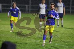 2023_11_17 - Kreisklasse - Saison 2023/24 - TSV Etting - TSV Ing. Nord - Abderahim Zerbane blau Ingolstadt Nord -  - mit dem 0:1 Führungstreffer - jubel - Foto: Meyer Jürgen