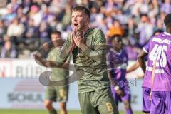 3. Liga; VfL Osnabrück - FC Ingolstadt 04; Torchance verpasst Benjamin Kanuric (8, FCI) ärgert sich
