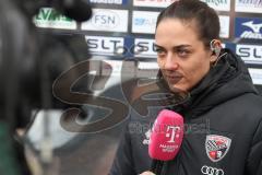 3. Liga - Saison 2025/26 - Hansa Rostock - FC Ingolstadt 04  - Cheftrainerin Sabrina Wittmann (FCI)  im Interview mit Magenta Sport -  - XXXXX - Foto: Meyer Jürgen
