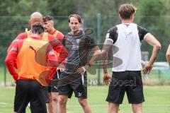 3. Liga; FC Ingolstadt 04 - Trainingslager Südtirol, Cheftrainer Rüdiger Rehm (FCI) Ansprache Besprechung Team Spieler