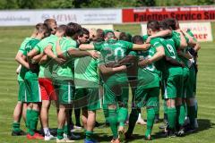 BZL - Oberbayern - SV Manching - TSV Rohrbach - Die Mannschaft bildet einen Kreis vor dem Spiel - Foto: Jürgen Meyer