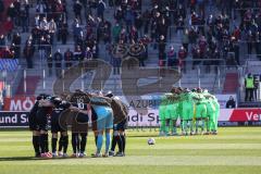 2.BL; FC Ingolstadt 04 - SV Sandhausen; Team Besprechung vor dem Spiel