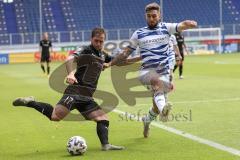 3. Liga - MSV Duisburg - FC Ingolstadt 04 - Michael Heinloth (17, FCI) Marlon Frey (37 MSV)