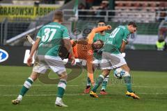 3. Liga; VfB Lübeck - FC Ingolstadt 04; Fallrückzieher Yannick Deichmann (20, FCI) Taffertshofer Ulrich ( VfB) Sternberg Janek ( VfB)