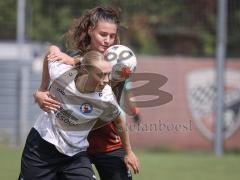 2. Bundesliga Frauen - Saison 2026/27  - FC Ingolstadt 04 Frauen - 1.FCC Turbine Potsdam - Noesgaard Sofia Rejkaer weiss Potsdam - Laura Frank (Nr.6 - FCI Frauen) - Foto: Meyer Jürgen