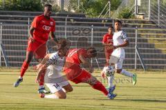 Bayernliga Süd - Saison 2022/2023 - FC Ingolstadt 04 -  TSV Dachau - Krupa Jeroen (Nr.17 - Fc Ingolstadt 04 II) - Leiber Matthias weiss Dachau - Foto: Meyer Jürgen