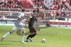 3. Liga; TSV 1860 München - FC Ingolstadt 04; Georgios Antzoulas (6, FCI) Steinkötter Justin (9 TSV)