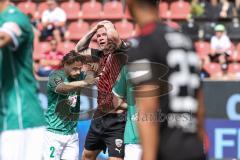 3. Liga; FC Ingolstadt 04 - VfB Lübeck; Torchance verpasst ärgert sich Sebastian Grönning (11, FCI)