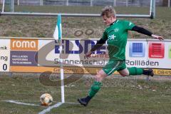 Testspiel - SV Manching - TSV Pöttmes - Rainer Meisinger (#19 Manching) beim Eckball - Foto: Jürgen Meyer