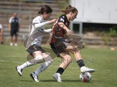 2. Bundesliga Frauen - Saison 2026/27  - FC Ingolstadt 04 Frauen - 1.FCC Turbine Potsdam - Matsubara Yuna weiss Potsdam - Stefanie Reischmann (Nr.24 - FCI Frauen) - Foto: Meyer Jürgen